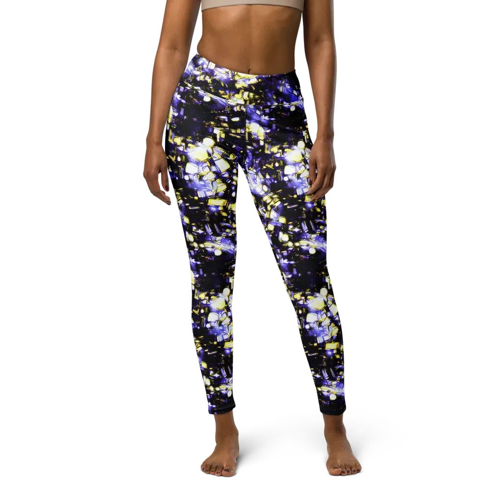 Royal Collision on Yoga Leggings — Front