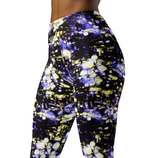 Royal Collision on a Yoga Leggings