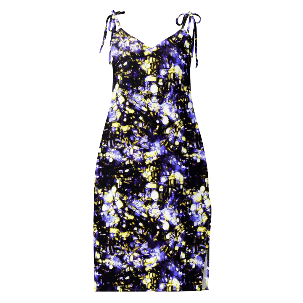 Royal Collision on Slip Dress — Front