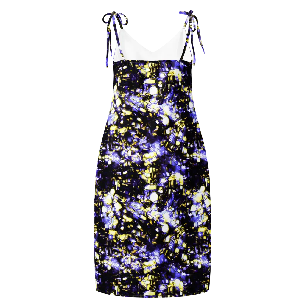 Royal Collision on Slip Dress — Back