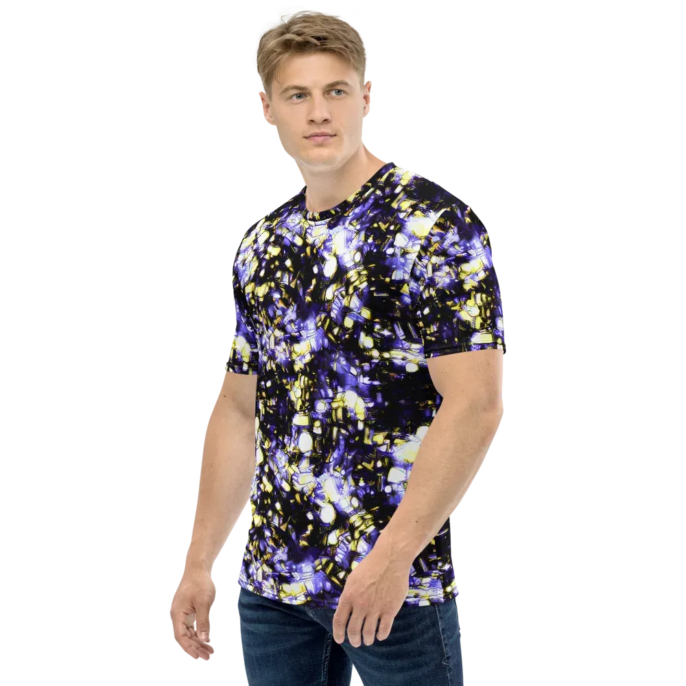 Royal Collision on Men's Crew Neck T-Shirt — Left