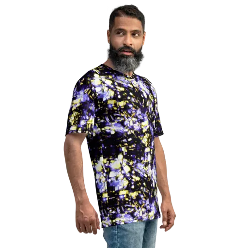 Royal Collision on a Men's Crew Neck T-Shirt