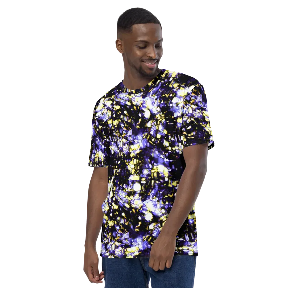 Royal Collision on Men's Crew Neck T-Shirt — Left