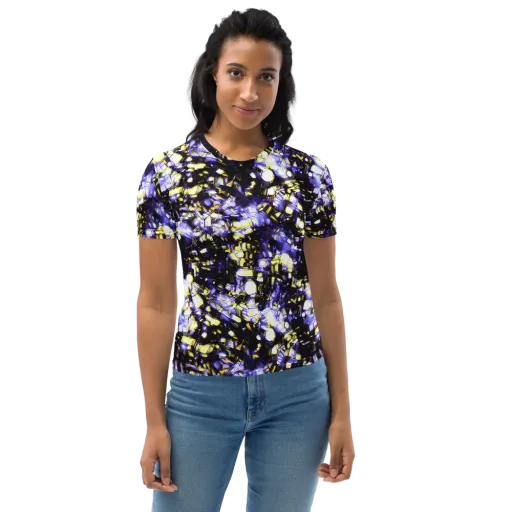 Royal Collision on a Women's Crew Neck T-Shirt