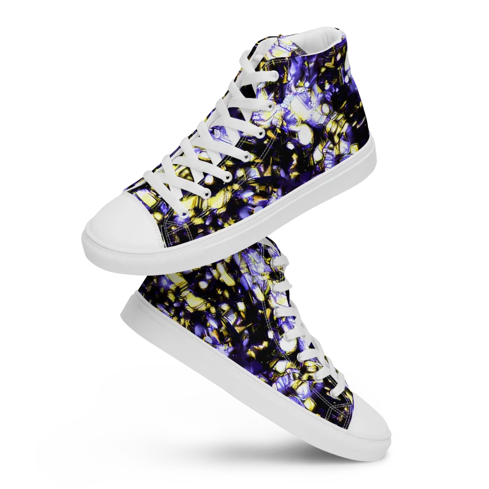 Royal Collision on Women's High Top Canvas Shoes — Front