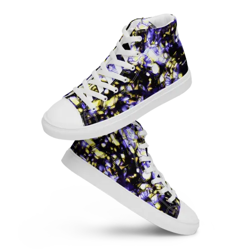Royal Collision on a Women's High Top Canvas Shoes