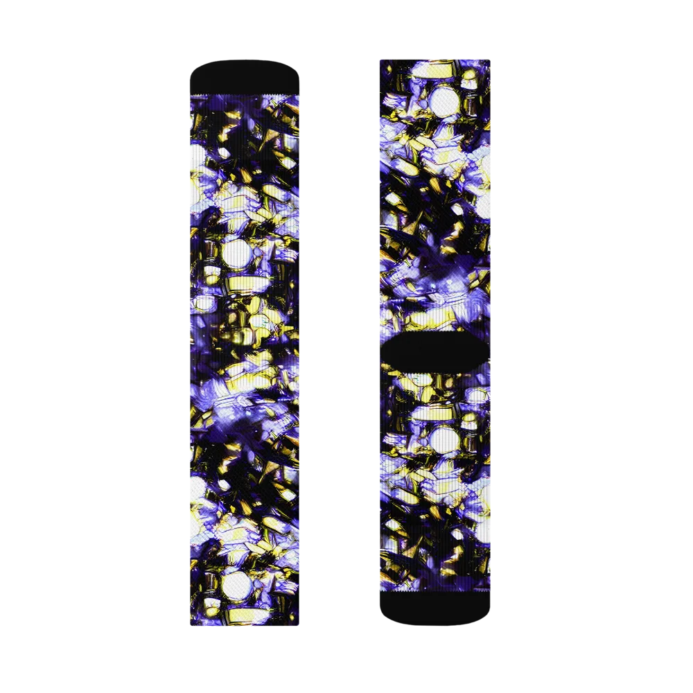 Royal Collision on Socks — Right Sock