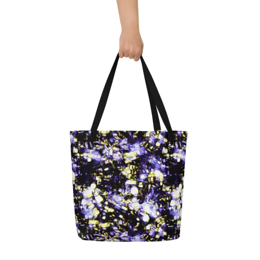 Royal Collision on a Large Tote Bag W/ Pocket