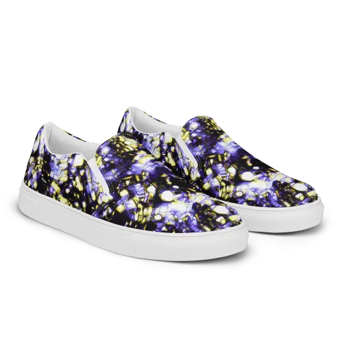 Royal Collision on a Women's Slip-On Canvas Shoes