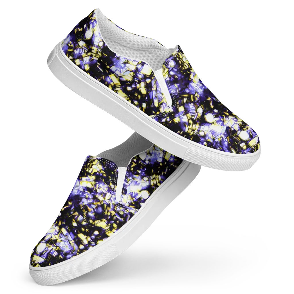 Royal Collision on Women's Slip-On Canvas Shoes — Front