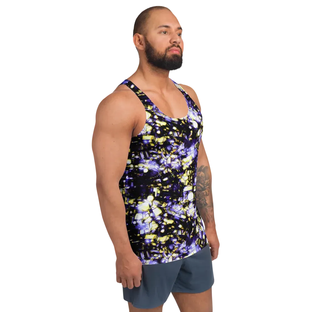 Royal Collision on Men's Tank Top — Right Front