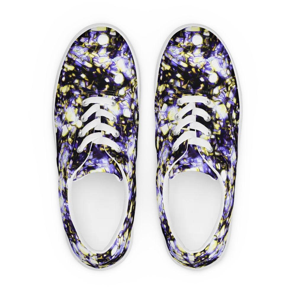 Royal Collision on Men's Lace-Up Canvas Shoes — Front
