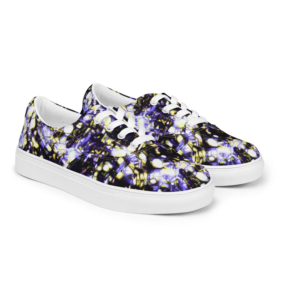 Royal Collision on Men's Lace-Up Canvas Shoes — Right Front
