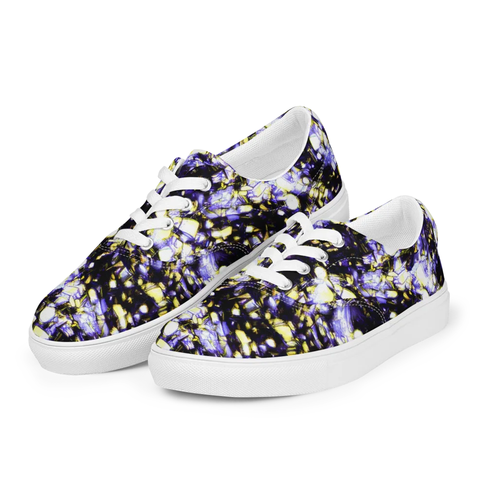 Royal Collision on Men's Lace-Up Canvas Shoes — Left Front