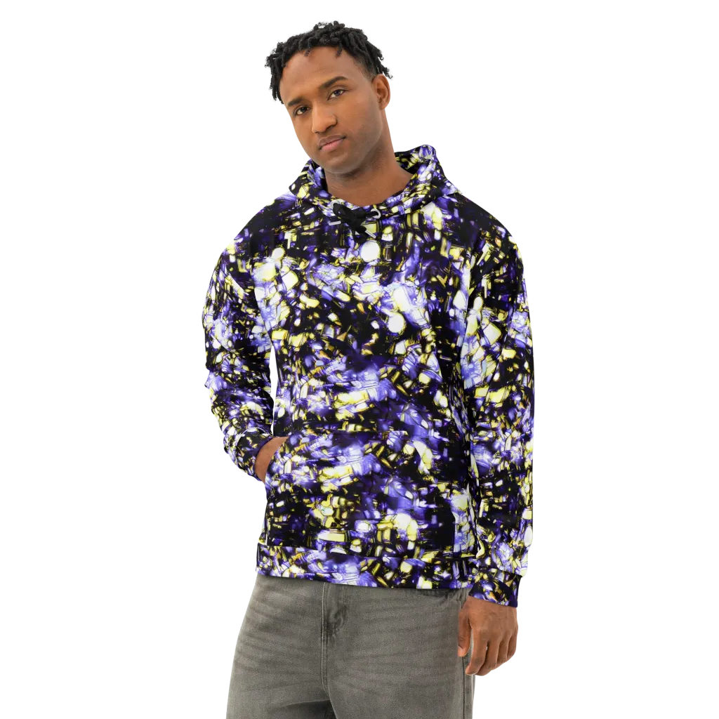 Royal Collision on Cotton Hoodie — Left Front