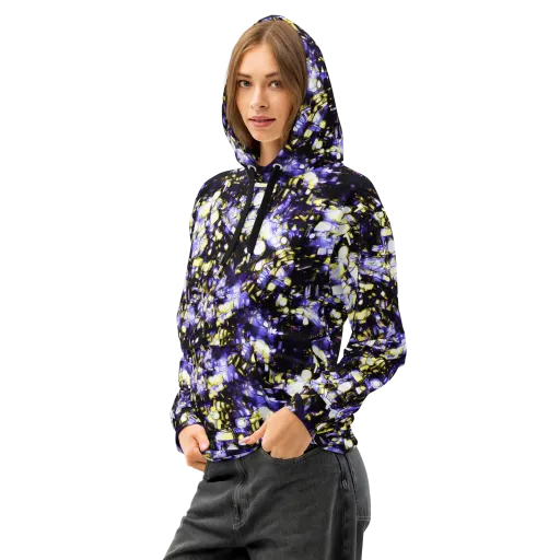 Royal Collision on a Cotton Hoodie
