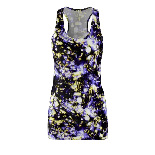Royal Collision on a Racerback Dress
