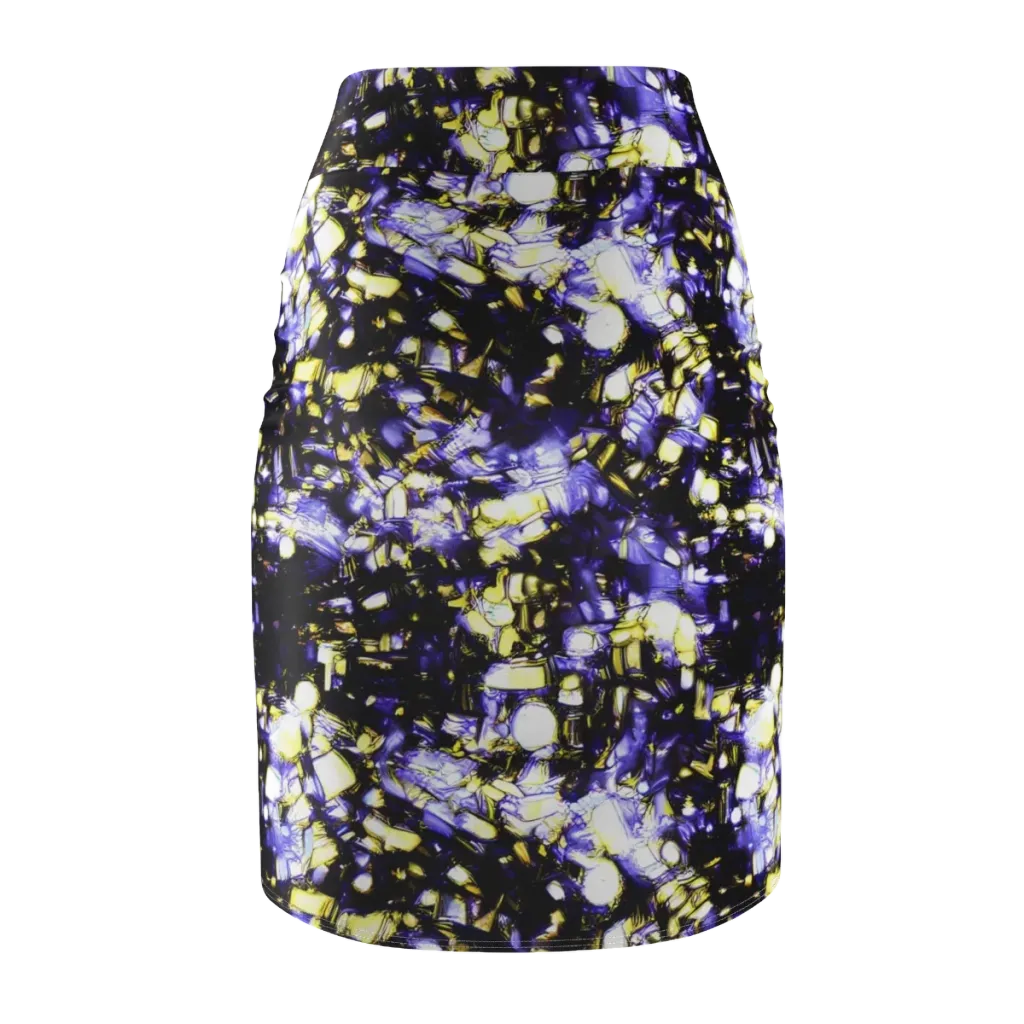 Royal Collision on Pencil Skirt — Back