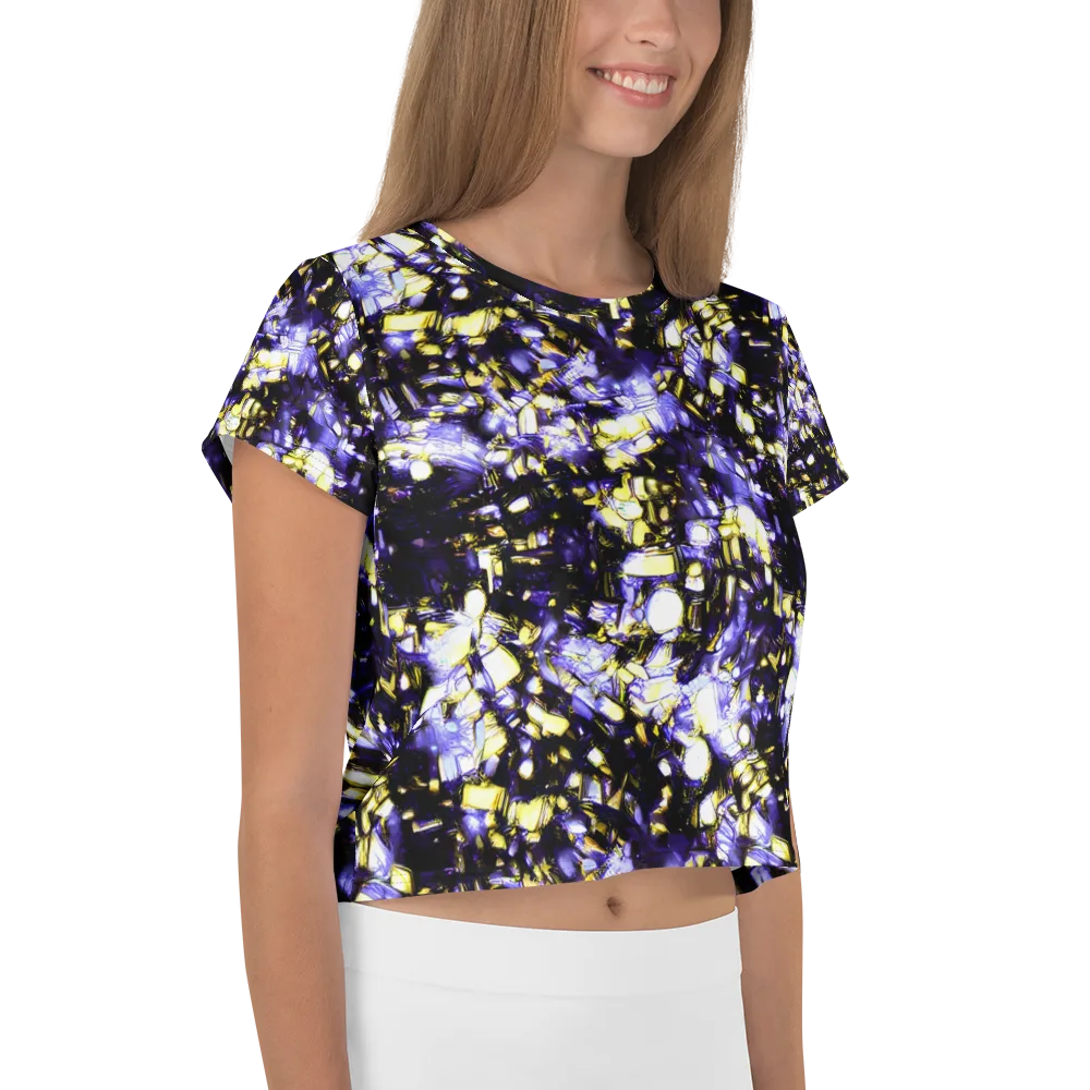 Royal Collision on Crop Tee — Right