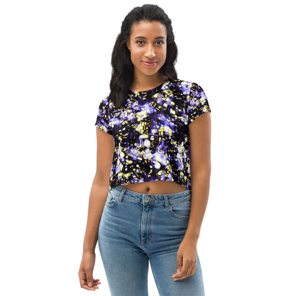 Royal Collision on Crop Tee — Front
