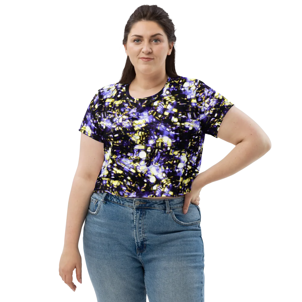 Royal Collision on Crop Tee — Front