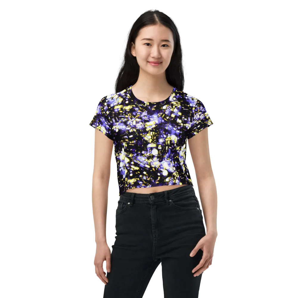 Royal Collision on Crop Tee — Front