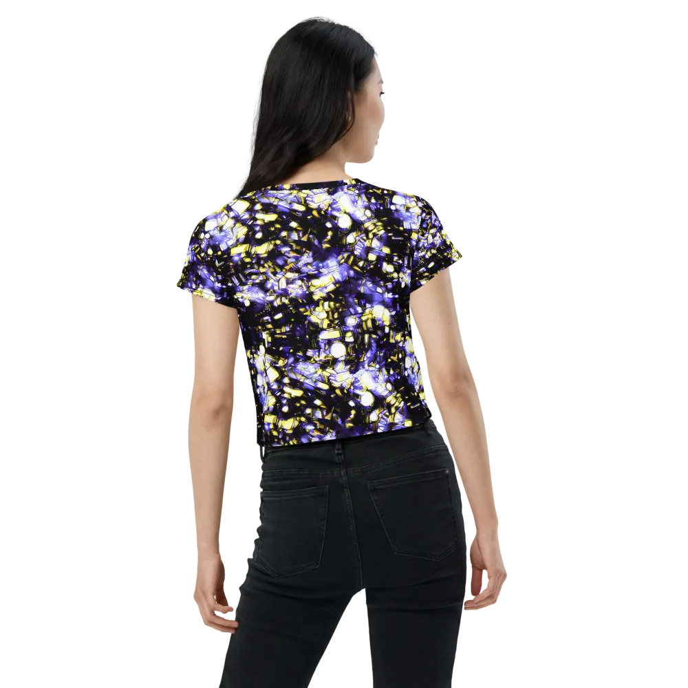 Royal Collision on Crop Tee — Back