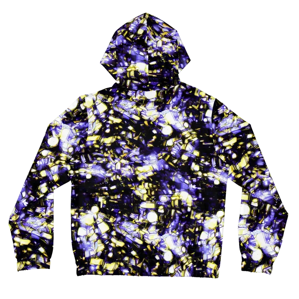 Royal Collision on Women's Full-Zip Hoodie — Back
