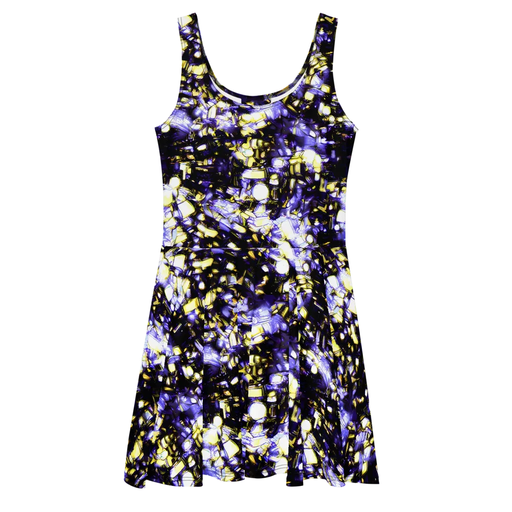 Royal Collision on Skater Dress — Front