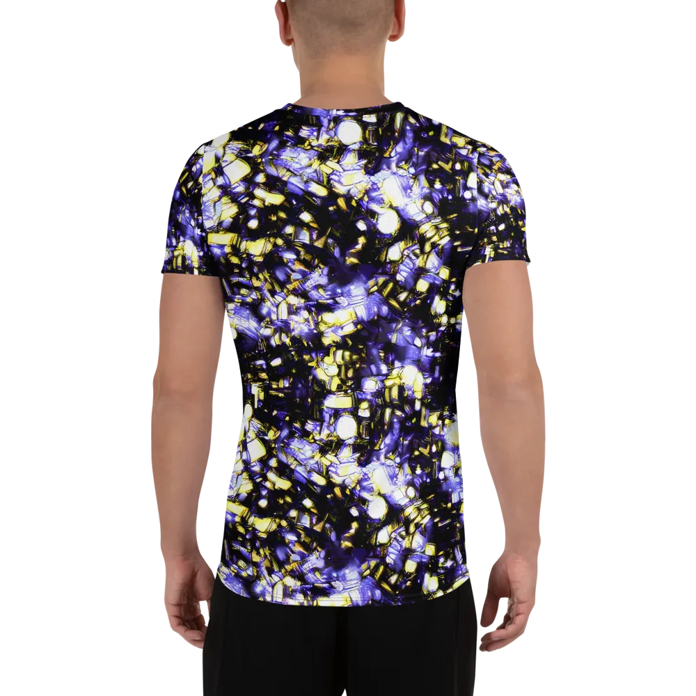 Royal Collision on Men's Athletic T-Shirt — Back