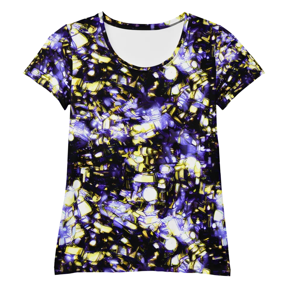 Royal Collision on Women's Athletic T-Shirt — Front