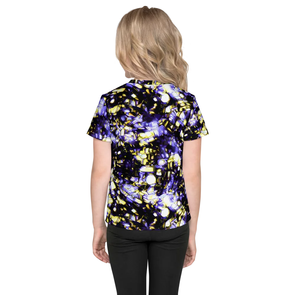 Royal Collision on Kids Crew Neck T-Shirt — Back
