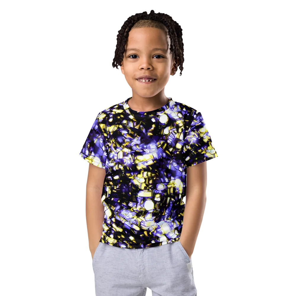 Royal Collision on Kids Crew Neck T-Shirt — Front