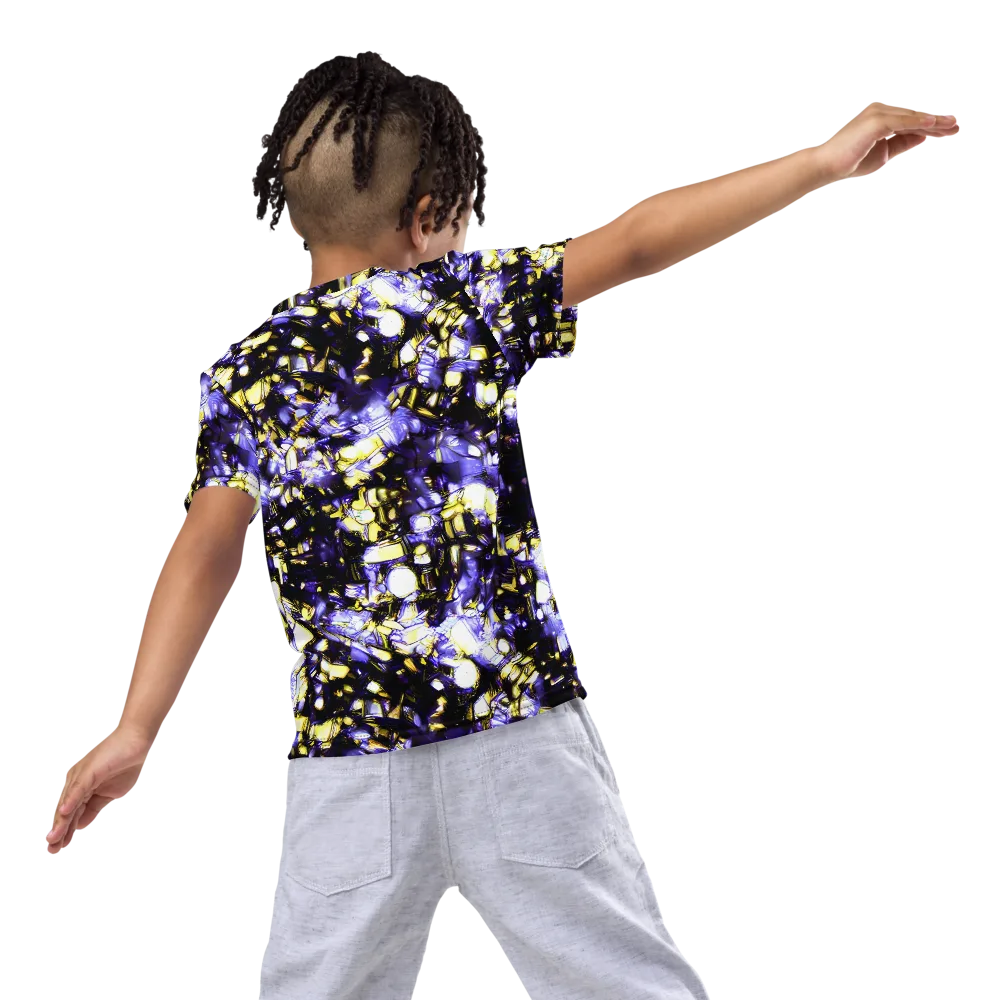 Royal Collision on Kids Crew Neck T-Shirt — Back