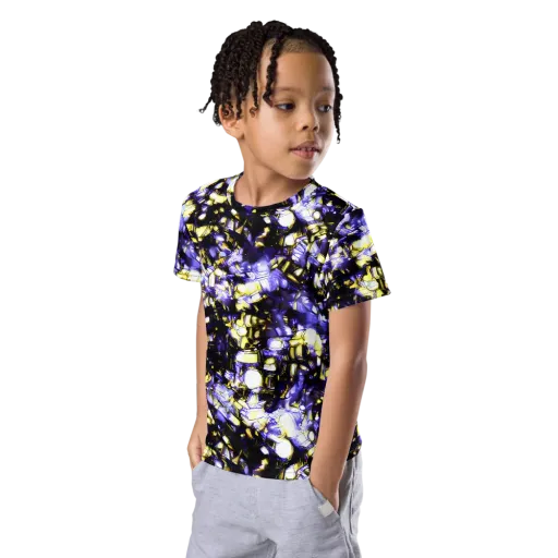 Royal Collision on a Kids Crew Neck T-Shirt