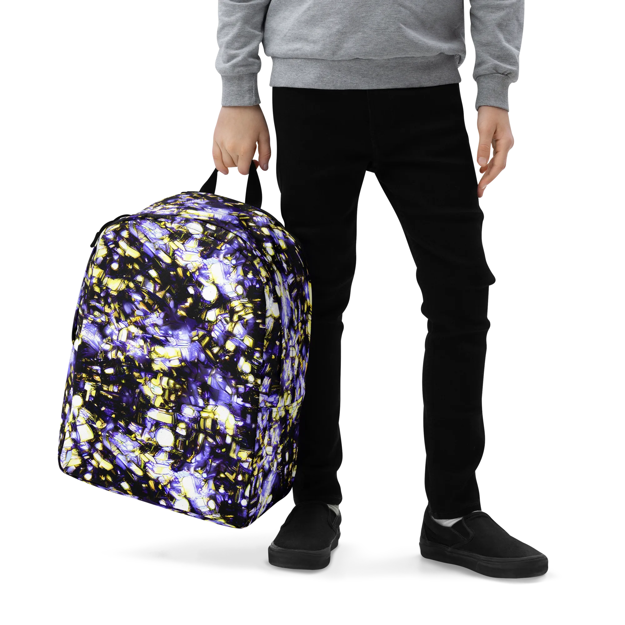 Royal Collision on Minimalist Backpack — Zoomed-in