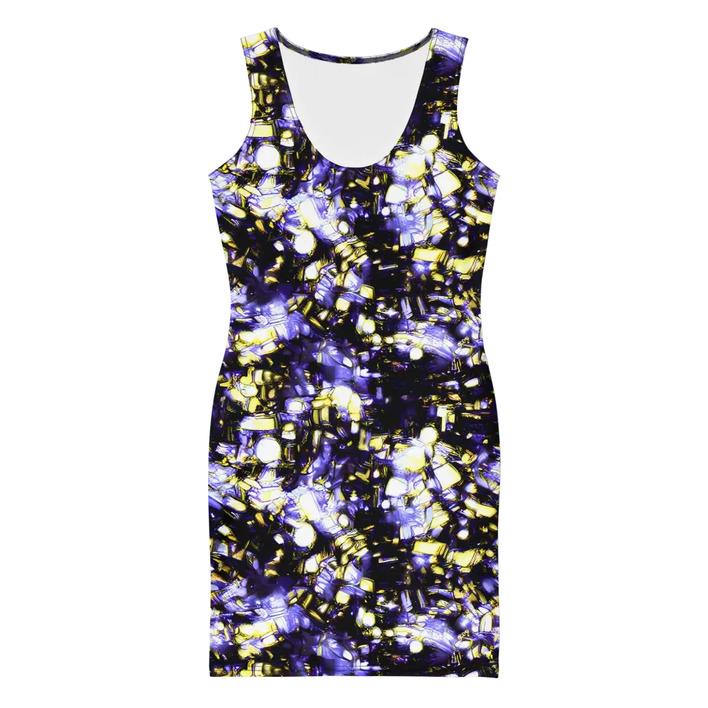Royal Collision on Bodycon Dress — Front