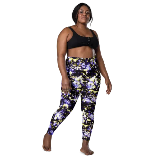 Royal Collision on a Leggings with Pockets