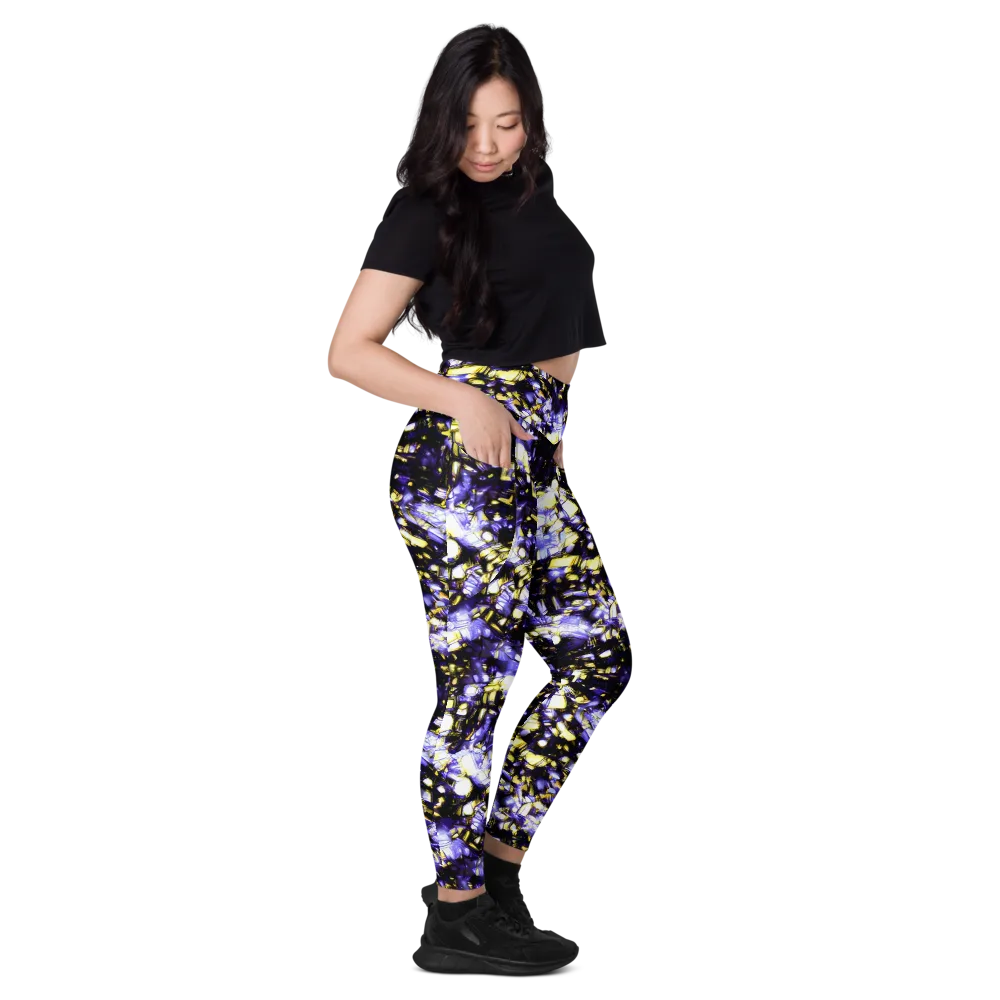 Royal Collision on Leggings with Pockets — Right