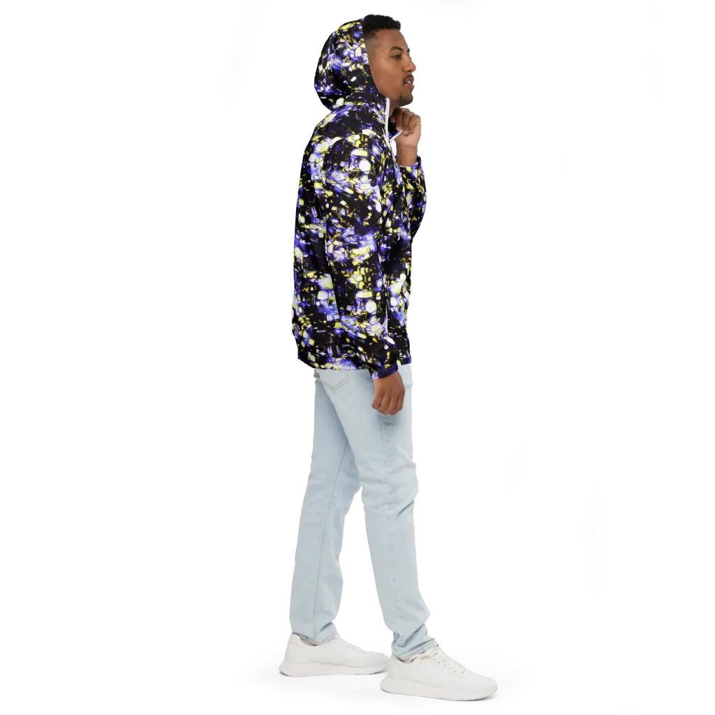 Royal Collision on Men's Windbreaker — Right