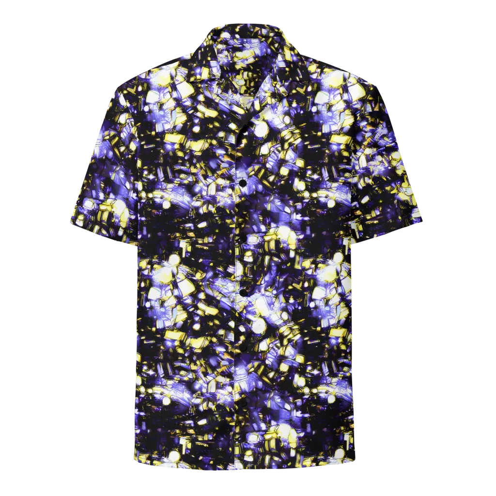 Royal Collision on Button Shirt — Front
