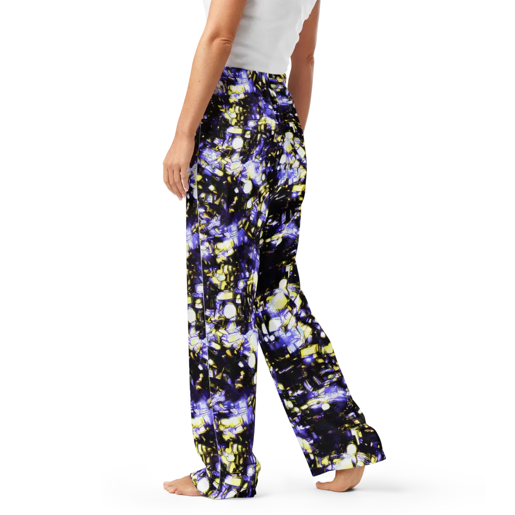 Royal Collision on Women's Pajama Pants — Left