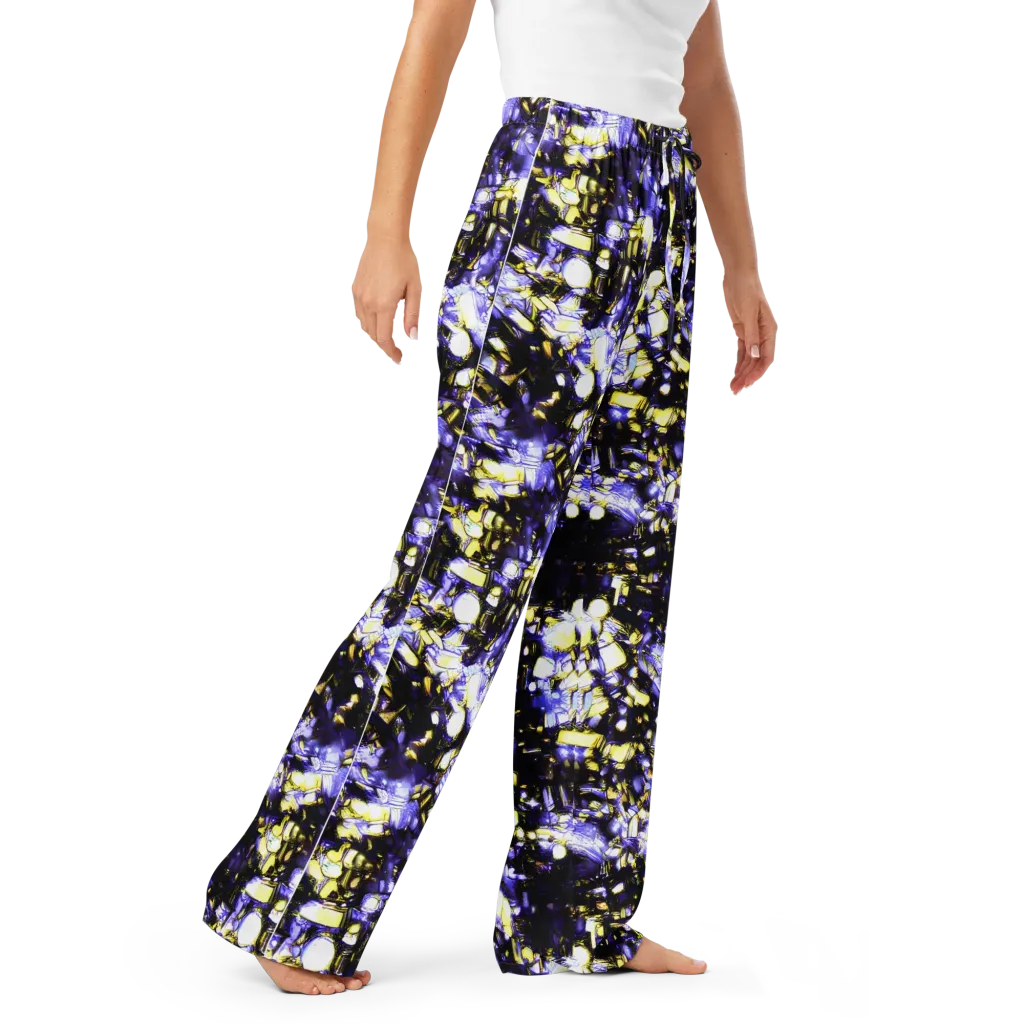 Royal Collision on Women's Pajama Pants — Right Front