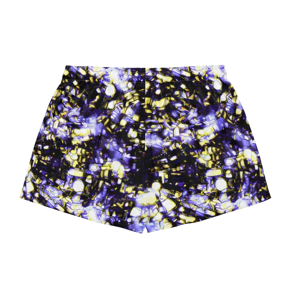 Royal Collision on Women's Pajama Shorts — Back