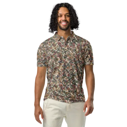 Velvet Herbarium on a Men's Slim Fit Polo Shirt