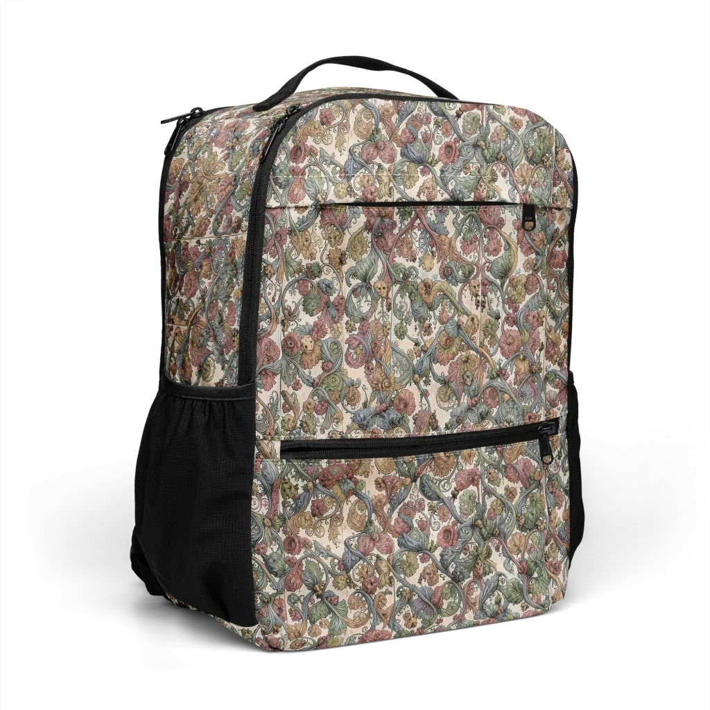 Velvet Herbarium on Utility Backpack — Right Front