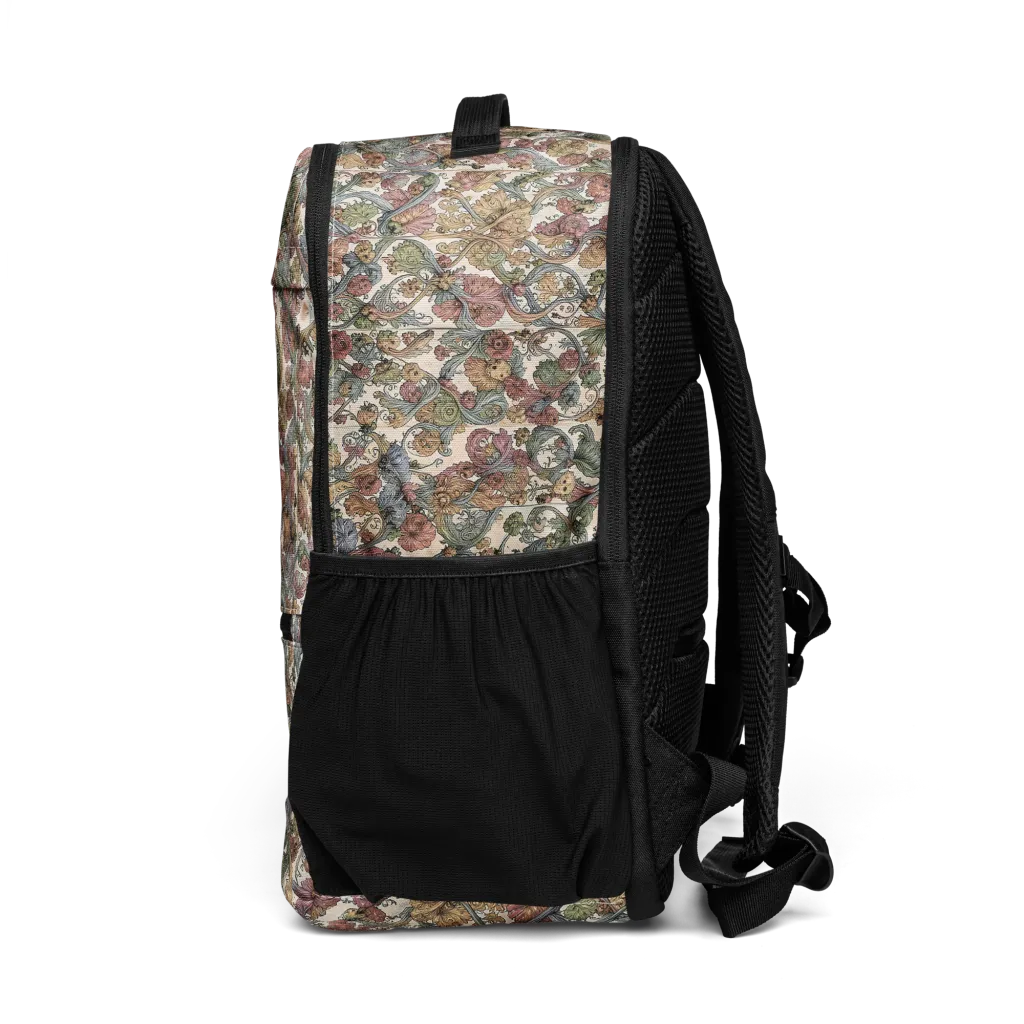 Velvet Herbarium on Utility Backpack — Left
