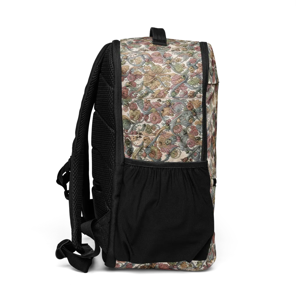 Velvet Herbarium on Utility Backpack — Right