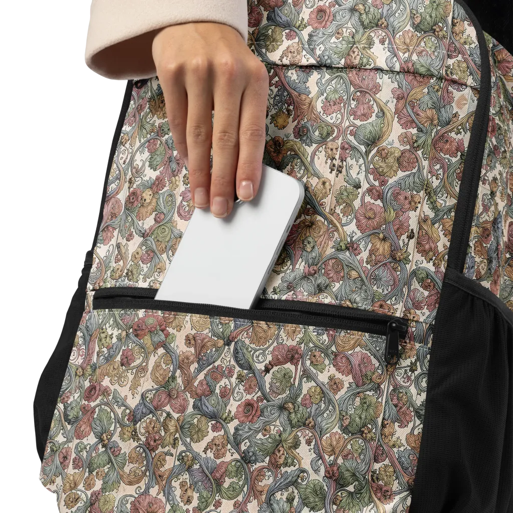 Velvet Herbarium on Utility Backpack — Product details