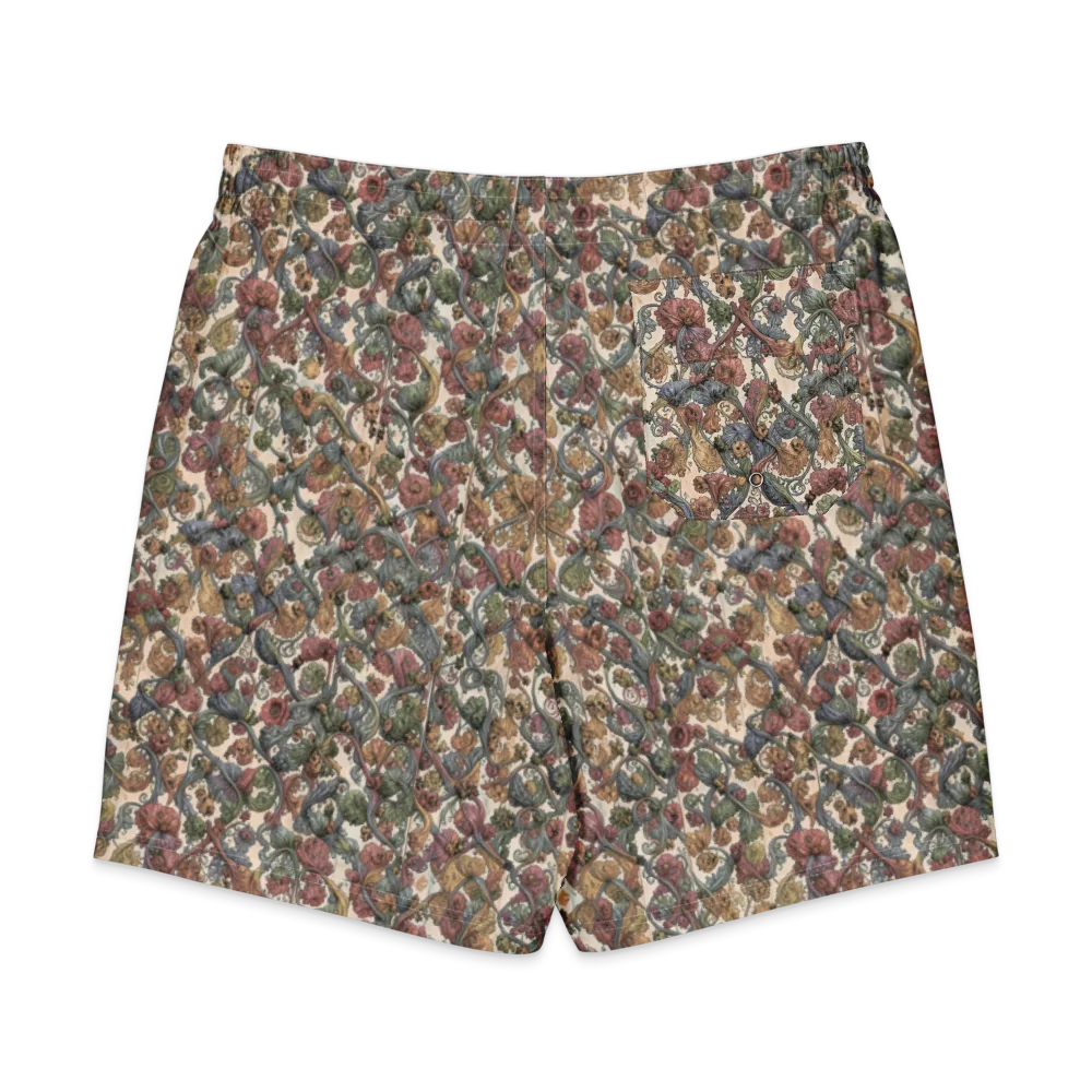 Velvet Herbarium on Men's Board Shorts — Back